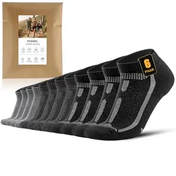 YESWEL Herren Laufsocken 47-50, Atmungsaktive Sportsocken für Laufen, 6 Paar