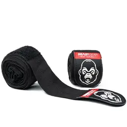 Beast Gear Boxbandagen 4,5m mit Daumenschlaufe – Elastische Handbandagen für Boxen, MMA und Muay Thai