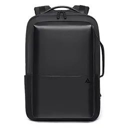Arrivly Damen/Herren Rucksack, Unisex Tagesrucksack mit Laptopfach, Wasserdicht, Lässiger Schul- und Freizeit Backpack, Schwarz