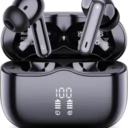 Kabellose Bluetooth In Ear Kopfhörer, Noise Cancelling, 40h Akku, IP7, kompatibel mit iOS & Android, Schwarz