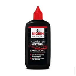 NIGRIN BIKE-CARE Allwetter-Kettenöl, 100 ml - verringert Reibung und sorgt für leichtgängige Fahrradketten
