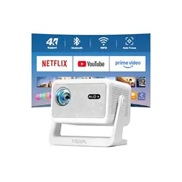 VISSPL 4K Mini Beamer mit Autofokus, Trapezkorrektur, WiFi6 & Bluetooth, Full HD, Heimkino & Outdoor, für Handy/PC