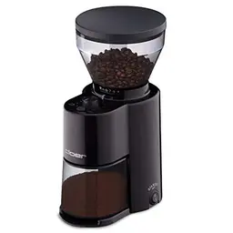 Cloer 7520 Elektrische Kaffeemühle, 2-12 Tassen, verstellbarer Mahlgrad, schwarz