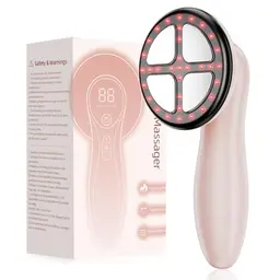 Depsoul Massagegerät für Cellulite - Handmassagegerät mit 4 Massageköpfen für Bauch, Taille, Arme, Beine und Gesäß