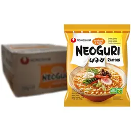 Nong Shim Neoguri Instantnudeln Seafood – Mild Ramen Suppe, 20er Vorteilspack à 120g