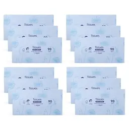 3-lagige Kosmetiktücher, 1080 Stück, 12 Packungen