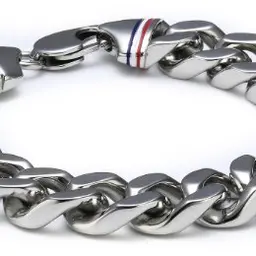 Tommy Hilfiger Herren-Armband Edelstahl blau/rot