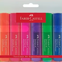Faber-Castell Textmarker Set 8er, Neon Farben, nachfüllbar, Strichbreite 1 - 5 mm