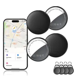 Air Tracker Tag 4-Pack - GPS Smart Tag für Apple 'Wo ist?', wasserdichter Schlüsselfinder mit Schutzhülle