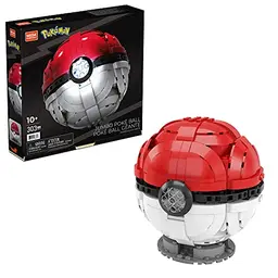 Pokémon Jumbo Poké Ball-Bauset mit 303 Bausteinen für Kinder ab 6 Jahren
