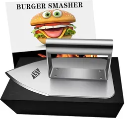 STEVEN-BULL Smash Burgerpresse aus Edelstahl - Lustiges Geschenk für Männer und Väter