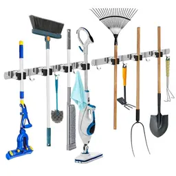 WECUTE 2 Stück Besenhalterung für Wand - Halter für Besen, Mop und Gartengeräte aus Edelstahl