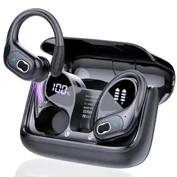 AI Kopfhörer Übersetzer, 3-in-1 Bluetooth 5.4, 164 Sprachen, 75 Std., mit App, Ohrhaken, ENC Mic, 6 Modi