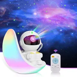 AceGamer Astronaut Galaxy Projektor Nachtlicht mit Timer und Fernbedienung – Geschenk für Kinder und Erwachsene, perfekte Dekoration für Partys