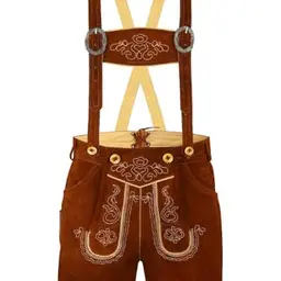 TR Martha Premium Lederhose Herren - Elegante Trachtenhose Gr. 46-60 - Kurze Oktoberfesthose (50)