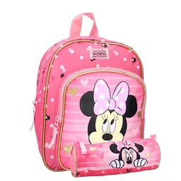 mybagstory - Rucksack Set Minnie Mouse - Rosa - Kinder - Schulranzen Mädchen - Größe 31 cm - verstellbare Träger