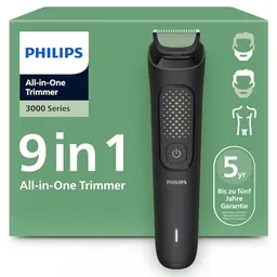 Philips Multigroom 3000 All-in-One 9-teilig Trimmer für Gesicht, Kopf und Körper mit selbstschärfenden Klingen