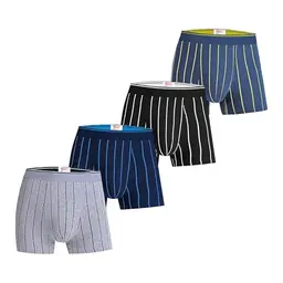 Trendy Boy 4er-Pack Herren Baumwoll-Trunks, Regular Fit, Bequem, Atmungsaktiv, Alltag