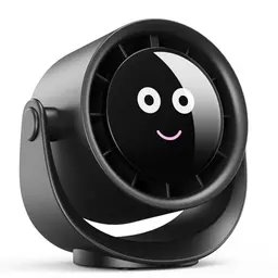 Fitabok USB Tischventilator - 5 Geschwindigkeiten, 360° Drehung, 4000mAh Akku, kompakt und wiederaufladbar