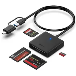 BENFEI 4-in-1 USB-C Karteleser für SD, Micro SD, MS und CF