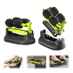 Massageroller Set für Fuß, Beine, Rücken und Bauch - Anti-Cellulite Massagegerät (Grün)