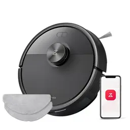roborock Q7 Saugroboter mit Wischfunktion, 10.000Pa, 150Min Laufzeit, LiDAR Navigation, APP Steuerung (Schwarz)