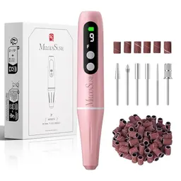 MelodySusie kabelloser Nagelfräser für Gelnägel, verstellbare Geschwindigkeit, pink, für Profi und Anfänger