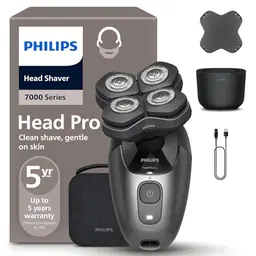 PHILIPS Pro Series 7000 Head Shaver – Glatzenrasierer für Männer und Frauen mit komfortablem 360°-Scherkopf