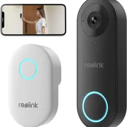 Reolink Video-Türklingel mit Kamera, 5MP Ultra HD, 2-Wege-Audio, 180° Sicht, WLAN, Fernzugriff