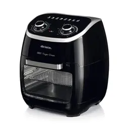 Ariete 4619 Luft- und Ofenfritteuse, 11 Liter, Multifunktions-Timer, abnehmbare Tür, schwarz