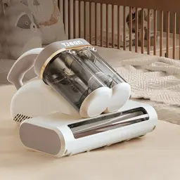 Tjean UV Milbensauger für Matratzen – Mit HEPA-Filter und Heißer Wind Funktion gegen Milben, Staub & Tierhaare