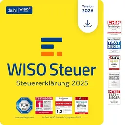 WISO Steuer 2026 (für Steuerjahr 2025) für Windows, Mac, Smartphones und Tablets – digitaler Download