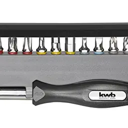 kwb Handy Bit-Box 12-tlg. mit Bit-Halter und Handgriff Schraubendreher Set