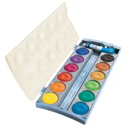 Pelikan K12 Deckfarbkasten mit 12 Farben und Deckweiß