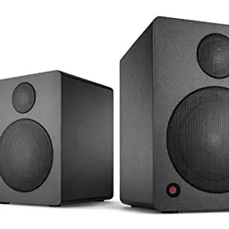 Wavemaster CUBE MINI NEO Schwarz - Aktive Regallautsprecher mit Bluetooth und Fernbedienung, 36 Watt