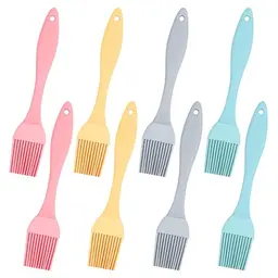 8er Set Silikon Backpinsel - Hochtemperaturbeständig, Leicht zu Reinigen, Bequemer Griff für Grill und Küche