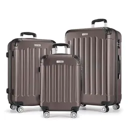 MERISH Reisetrolley Set, 3-teilig, Hartschale, in 9 Farben