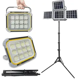 25000 Lumen Kabellose LED Arbeitsleuchte mit Stativ - Wasserdichter Baustrahler für Innen und Außen