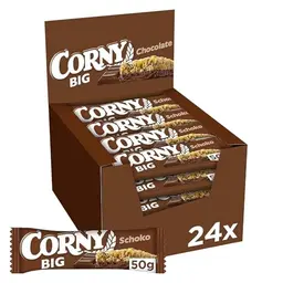 Corny BIG Schoko Müsliriegel mit Erdnüssen, Großpackung 24x50g
