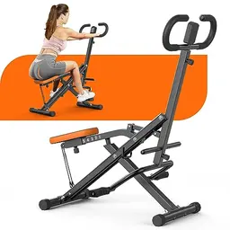 Dskeuzeew Squat Machine Heimtrainer mit Widerstandsband - AB Booster für Bauch, Arme, Beine, Rücken und Gesäß