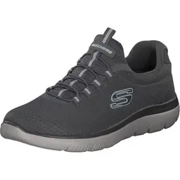 Skechers Herren Summits Turnschuhe, Charcoal Mesh/Trim, EU 40
