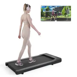 Lacuffy Raceable Walking Pad - APP-gesteuertes Laufband für Home Office, bis 159kg, mit AI-Training