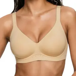 As Fairy Damen Push-Up BH ohne Bügel, nahtlos, hautfarben, 70E