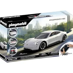PLAYMOBIL Porsche 70765 Mission E mit Fernbedienung und Lichteffekten, ab 5 Jahren, Weiß