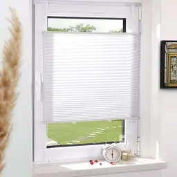 Grandekor Plissee Klemmfix ohne Bohren 80x230cm, lichtdurchlässig & blickdicht, Fensterrollo & Sichtschutz
