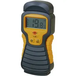 Brennenstuhl Feuchtigkeits-Detector MD - Feuchtigkeitsmessgerät für Holz und Baustoffe mit LCD-Display, grau