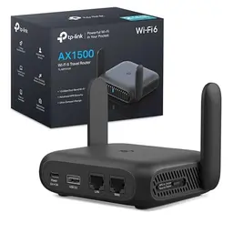 TP-Link TL-WR1512X Wi-Fi 6 Reise WLAN Router AX1500, Dual-Band, Powerbank-Mode, 2GBit, USB 3.0, WPA3, 7 Modi