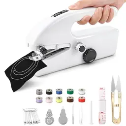 Philorn Handnähmaschine Elektrisch – Schnelle Nähmaschine für Anfänger & DIY, inkl. Nähset für Zuhause, Reisen & Basteln