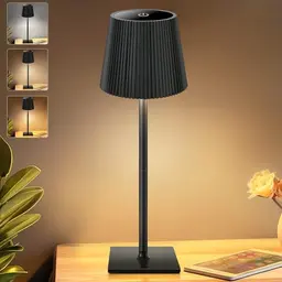 Riokko Kabellose LED Tischleuchte - Dimmbar, 3 Farbtemperaturen, Akku 5200mAh, IP54, USB-C - Ideal für Nacht- und Esstisch
