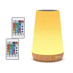 Taipow Nachttischlampe für Kinder – Dimmbar, Farbwechsel mit USB und Fernbedienung, kabellos für Schlafzimmer und Kinderzimmer